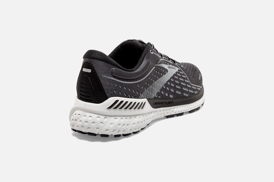 Brooks Adrenaline GTS 21 Road Running Shoes Mens - Black/Grey - HVNSR-1608